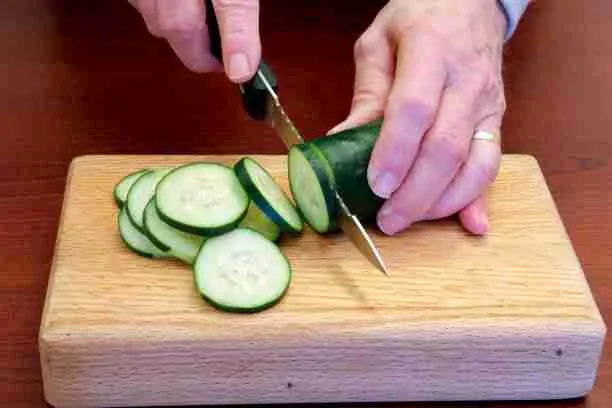 Preparing Cucumbers for Guinea Pigs