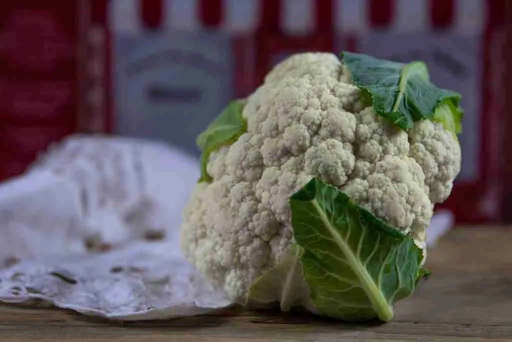 A picture of whole cauliflower as a food for guinea pigs