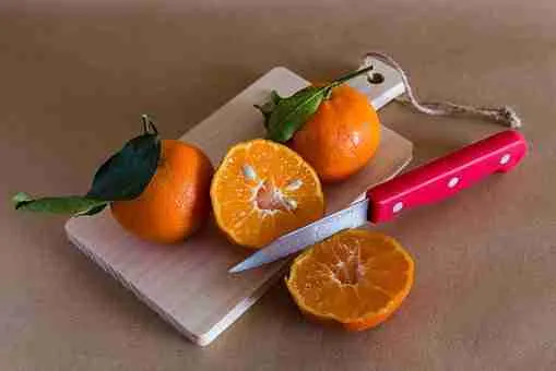 Preparing Tangerines for Guinea Pigs