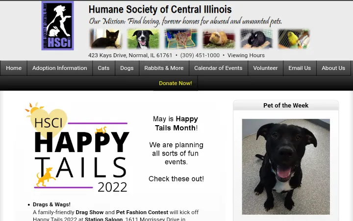 Humane Society of Central Illinois - A Guinea Pig Rescue Center in Illinois