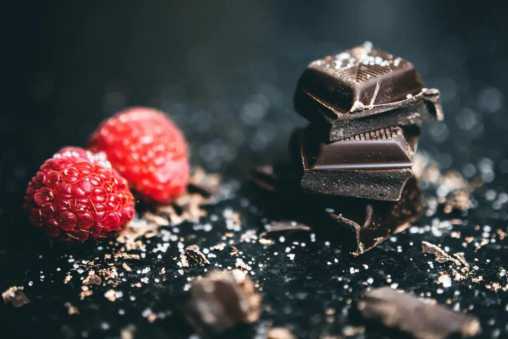 A picture of dark chocolates