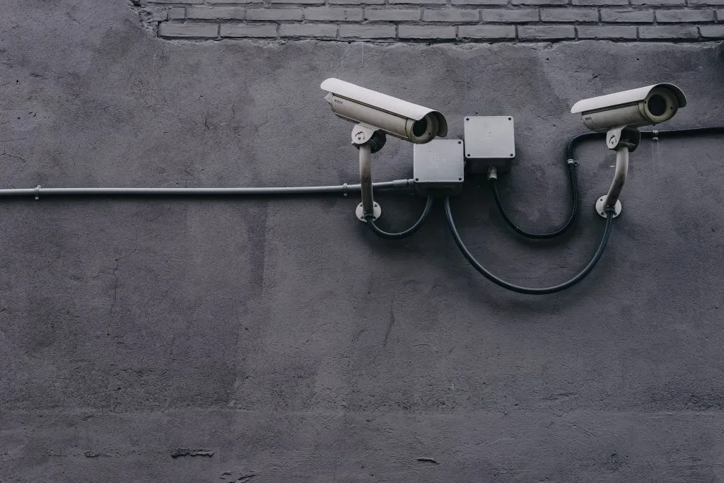 A picture of a surveillance camera 