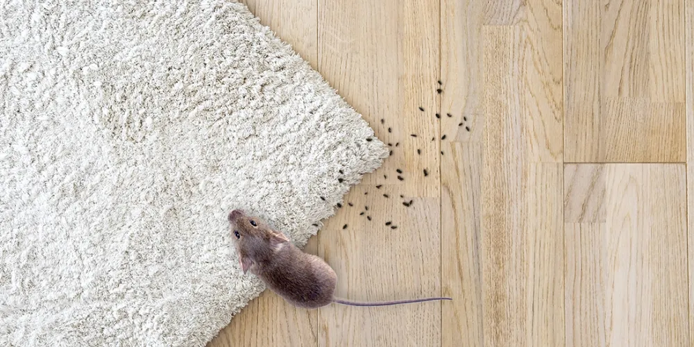 A picture showing mouse droppings